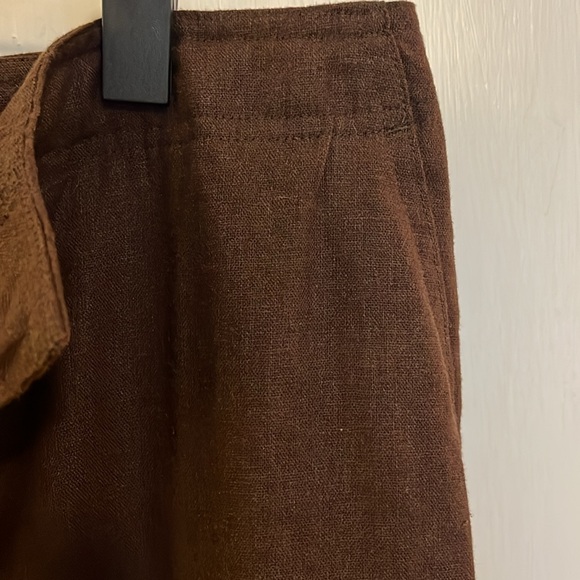 Chocolate Brown Merona Linen Blend Trousers (Women’s 16W) - Picture 7 of 7